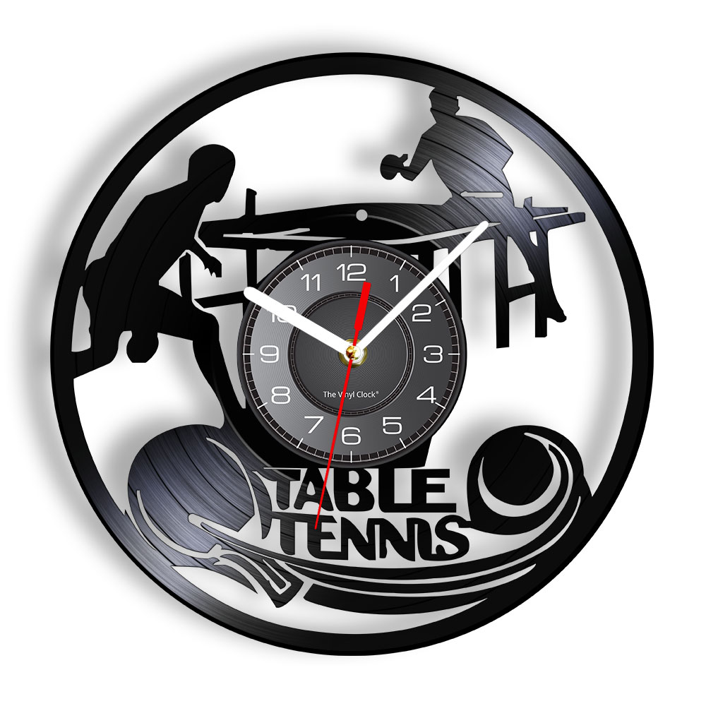 Table Tennis Dimension - Tenis Meja Jam Dinding Klub Tenis