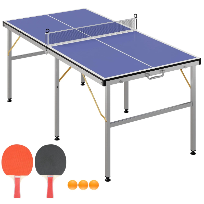 Table Tennis Usa Team - Meja Ping Pong Portabel 6X3ft Profesional