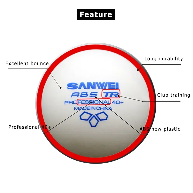 Bola Tenis Meja SANWEI-ABS TR  - Table Tennis Video Game ulasan dan harga