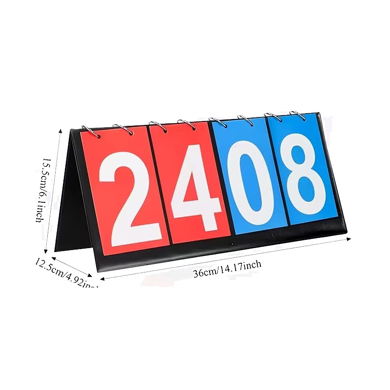 Papan Skor Lipat 4 Digit Porta - Table Tennis Dimension ulasan dan harga