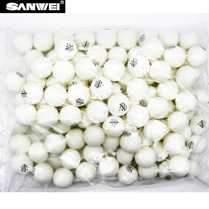 SANWEI 100pcs/pak 40+ Bola Ten - Table Tennis Usa Team ulasan dan harga
