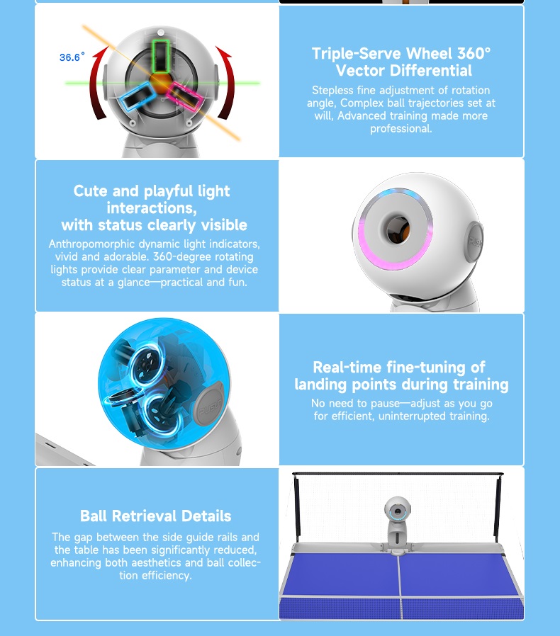 Robot Tenis Meja Elektrik Cerd - Table Tennis Balls ulasan dan harga
